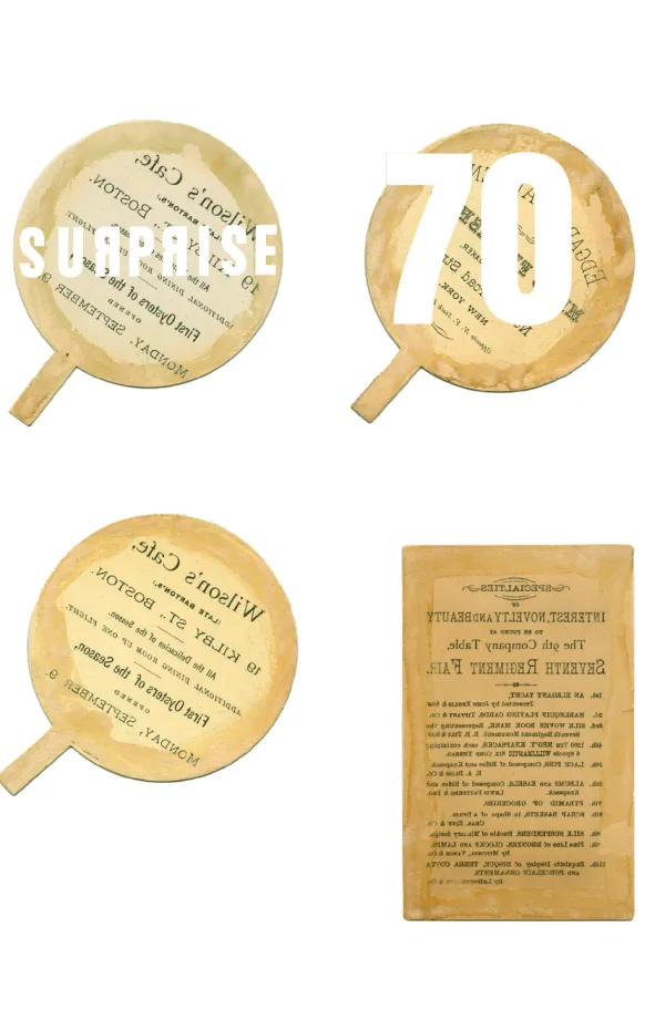 Surprise 68 by Julien Gardair a booklet cutout artist edition this issue is dedicated to 19th Century cards from the NYPL Collections
